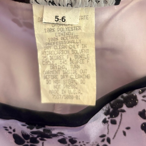 Cum Cum by Niki Livas Vintage Purple & Black Ball Skirt Juniors 5/6 - Picture 8 of 9